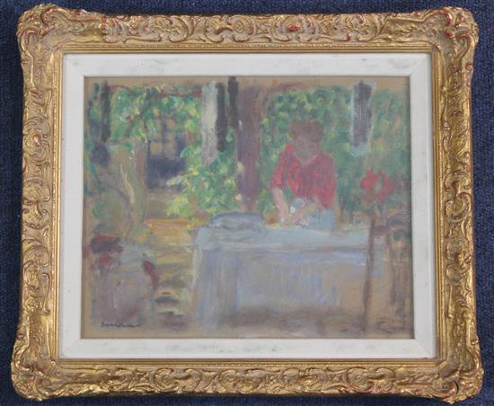 § Eugene-Antoine Durenne (1860-1944) La Repasseuse, 1917, 8 x 10in.